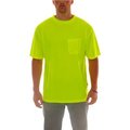 Tingley Tingley® Enhanced Visibility T-Shirt, Short Sleeve, 1 Pocket, Fl Lime, Medium S75002.MD